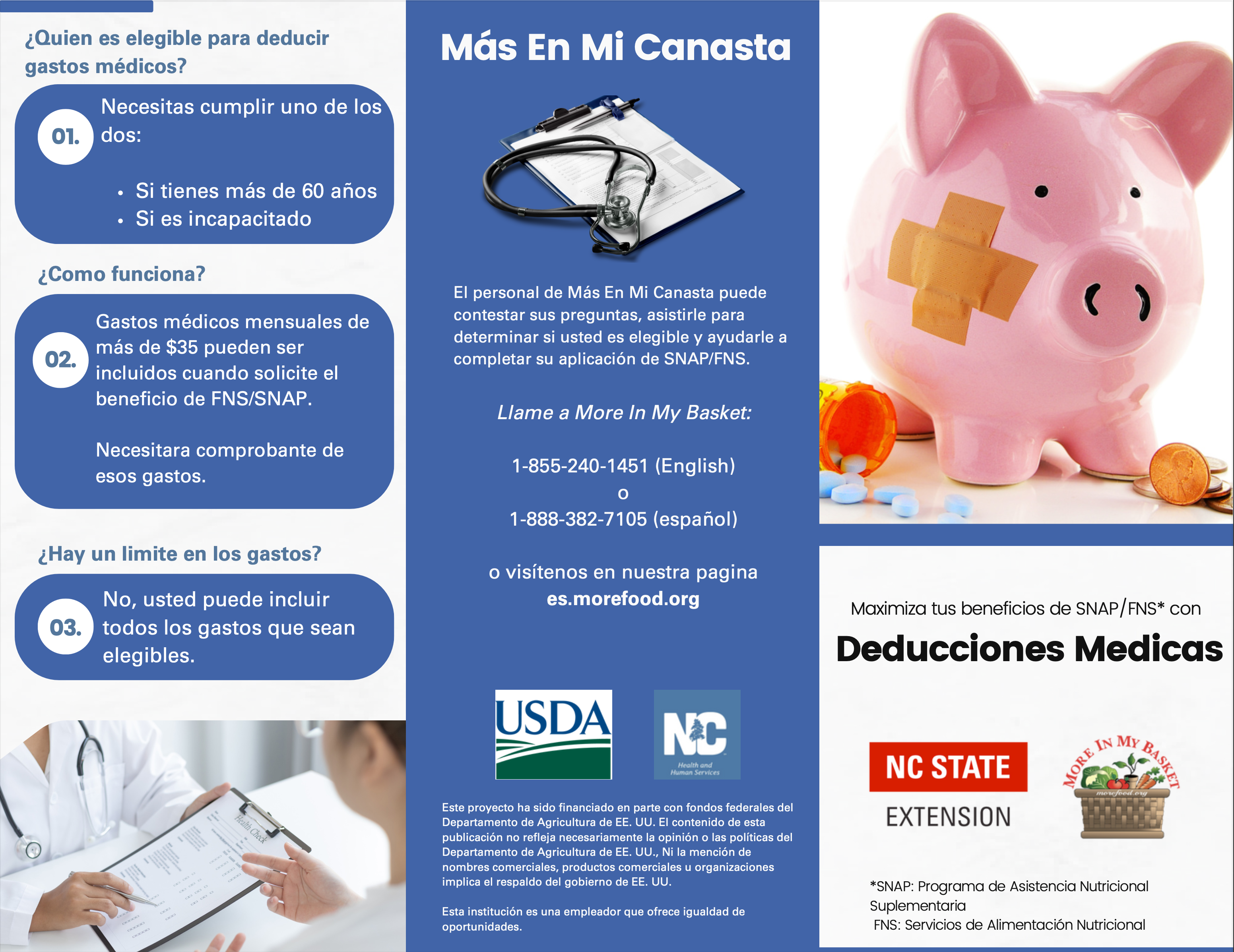 Medical Deductions Brochures - Spanish